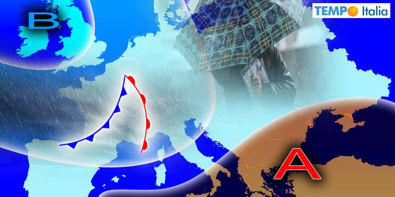 Meteo: confermato maltempo prossima settimana, con pioggia e neve