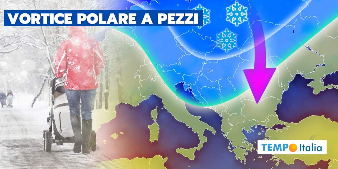 Meteo: gelo siberiano dietro l'angolo, Vortice Polare a pezzi tutto il mese 2 vortice polare a pezzi meteo 1102