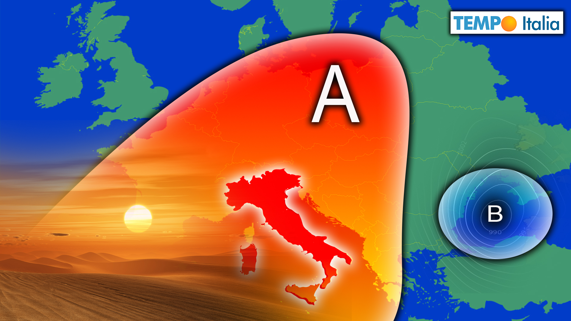 Meteo: il Bel Tempo si afferma! Arriva l’Anticiclone