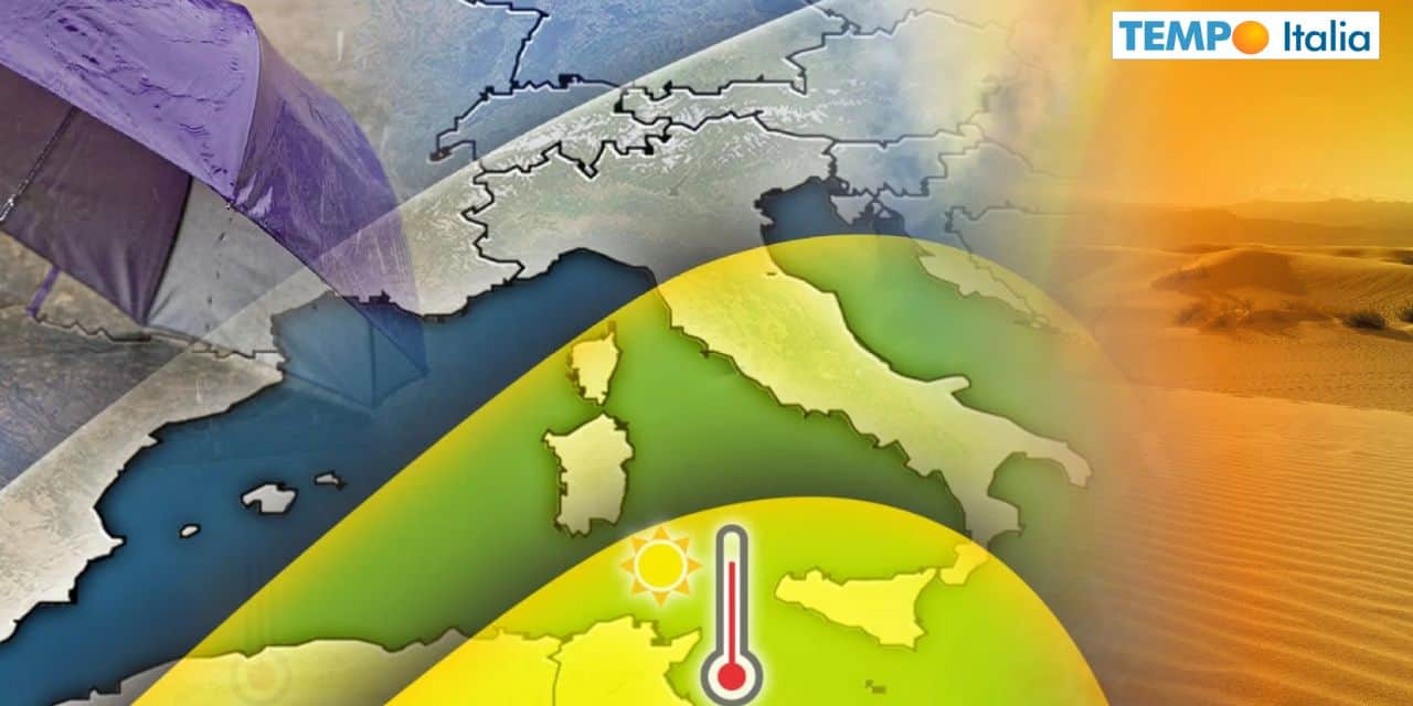 Meteo: sabbia e caldo africano in risalita sull’Italia nel weekend