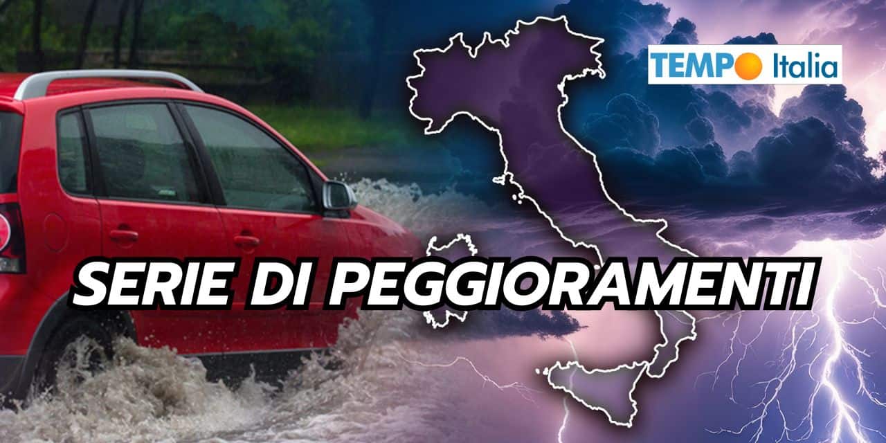 Meteo: lunga fase di piogge, Italia bersagliata