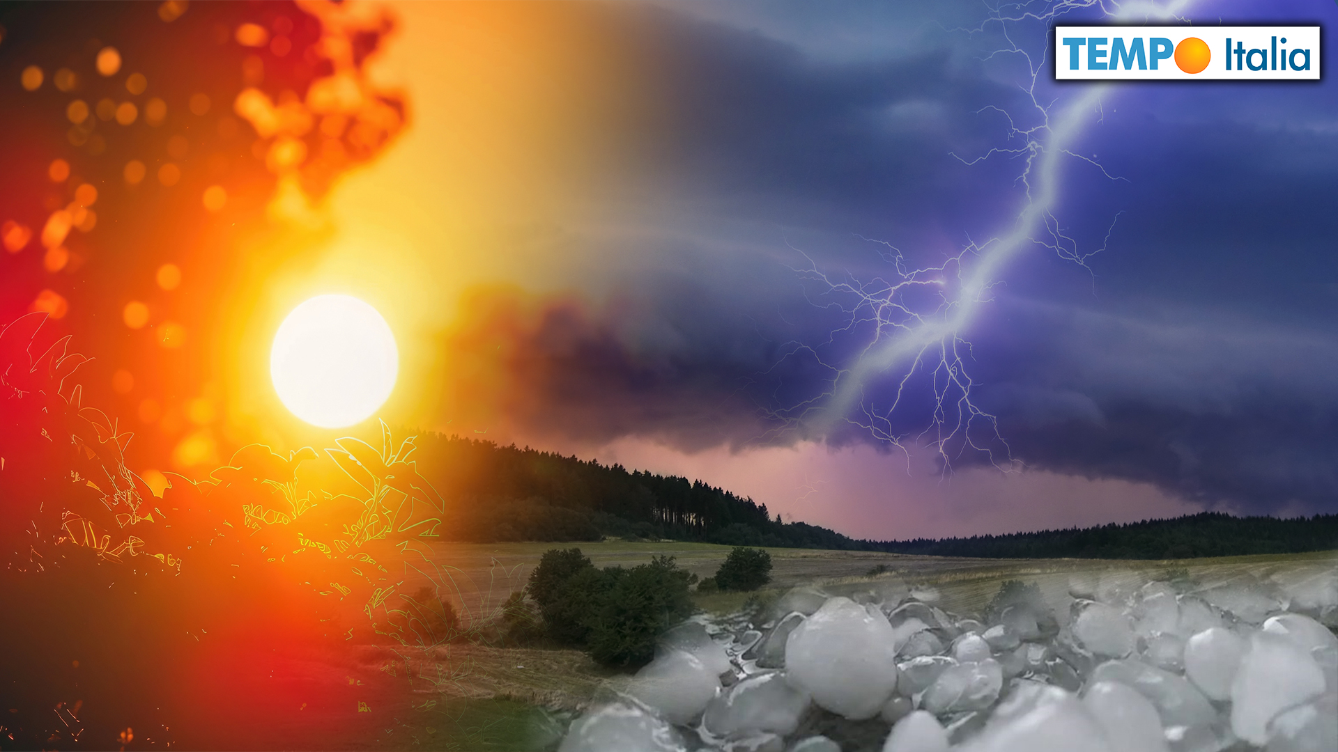 Meteo: Caldo Estivo, ma da Domenica tornano Temporali e Grandine