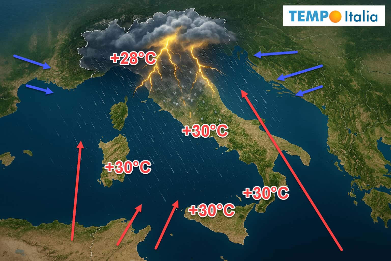 Meteo: l’incubo balcanico blocca la canicola africana