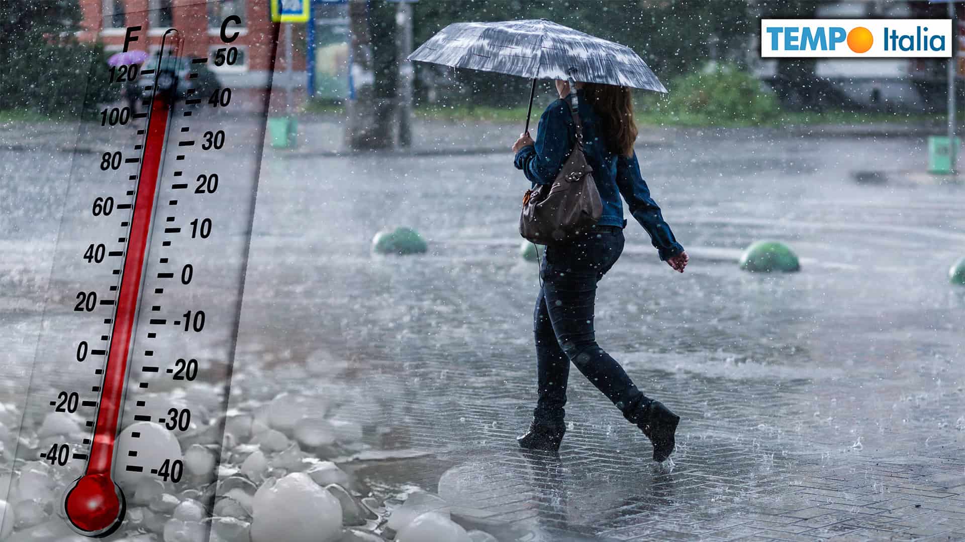 Meteo: Forti Piogge, Grandine e calo termico al Nord
