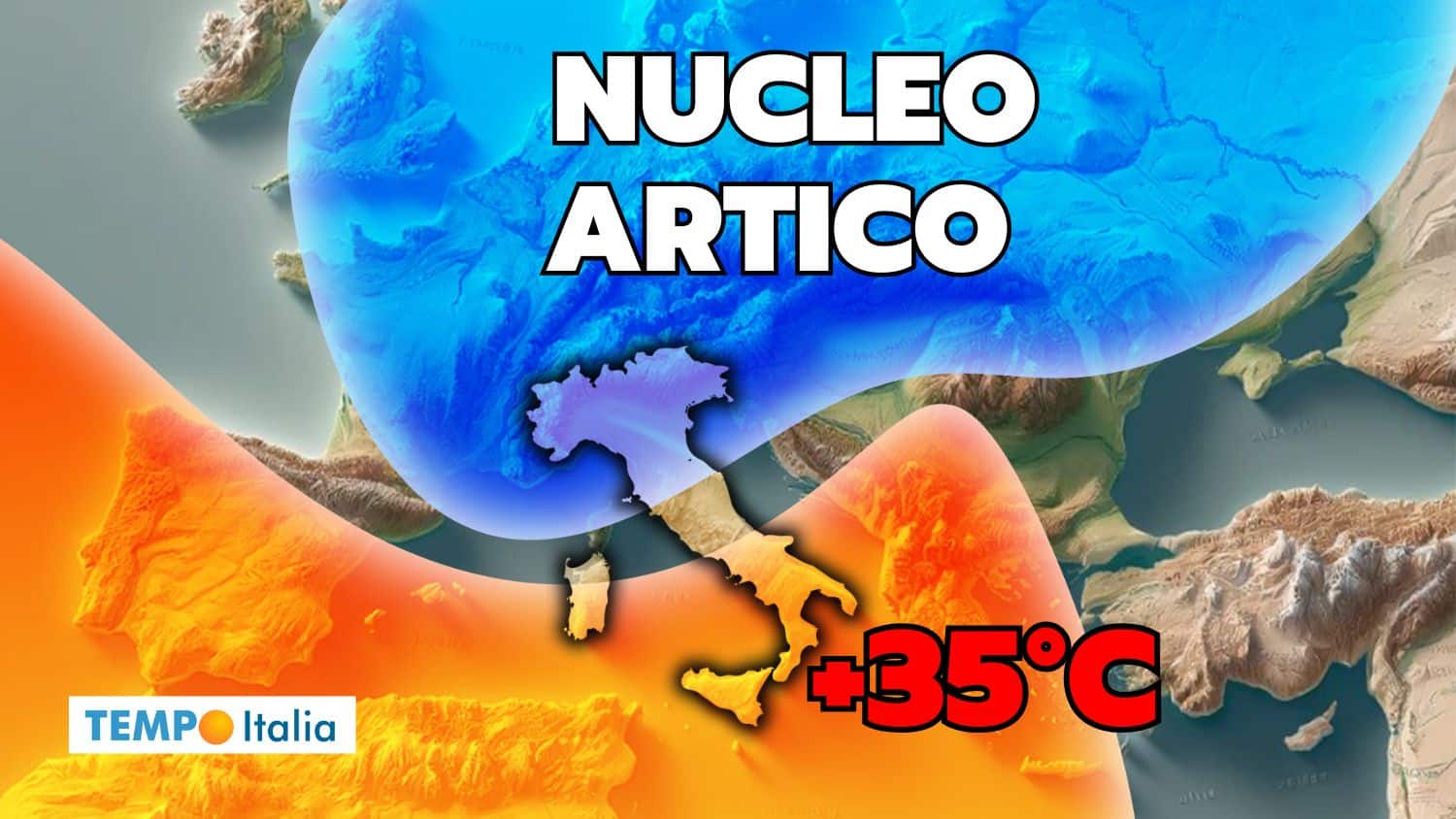 Meteo, Sud ROVENTE con 35°C, ma arriva Aria ARTICA da Giovedì 22