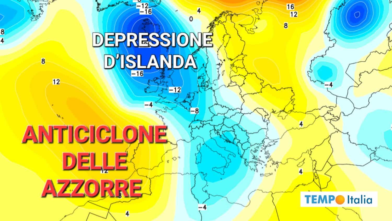 Svolta meteo in arrivo: l’Anticiclone delle AZZORRE si riprende l’Italia