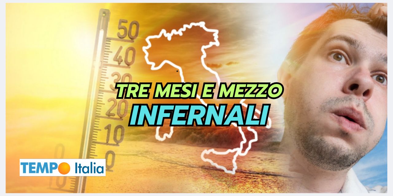 Caldo mostruoso da metà Maggio, poi tre mesi di meteo infernale