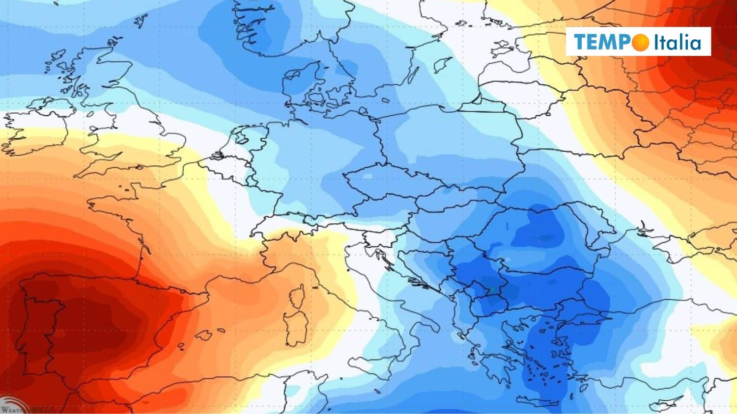 Meteo, SHOCK termico in Europa: fino a 25°C di differenza tra Spagna e Balcani