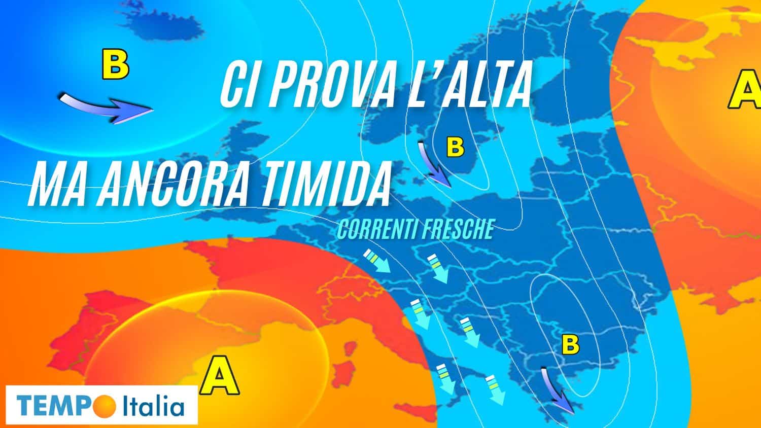 Meteo prossima settimana: timida alta, ma ancora fastidi