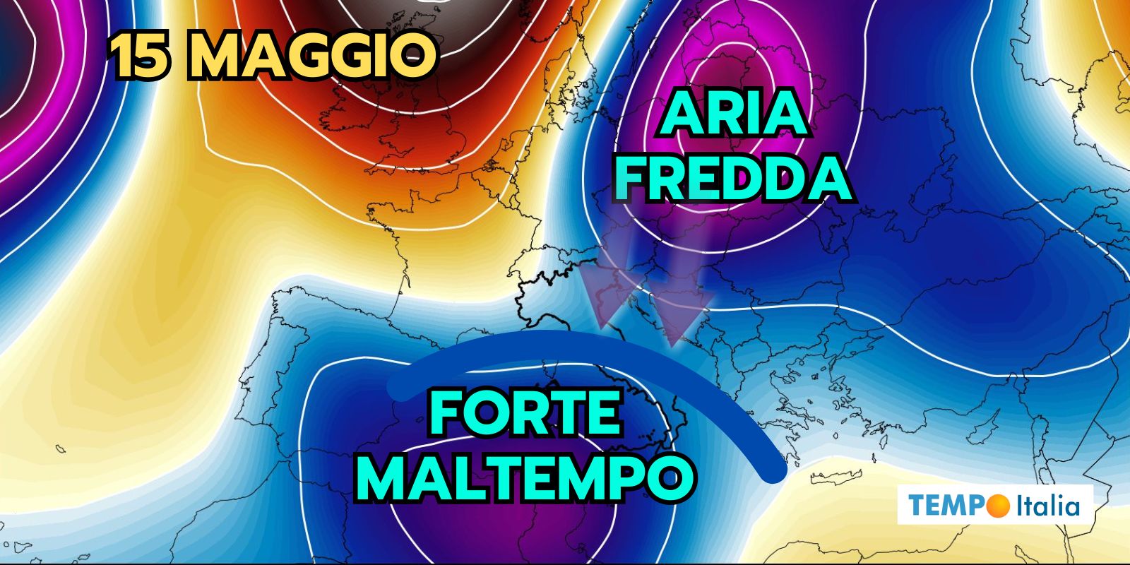 Meteo, ecco il CICLONE: oggi e giovedì giorni di tempesta, migliora nel WEEKEND