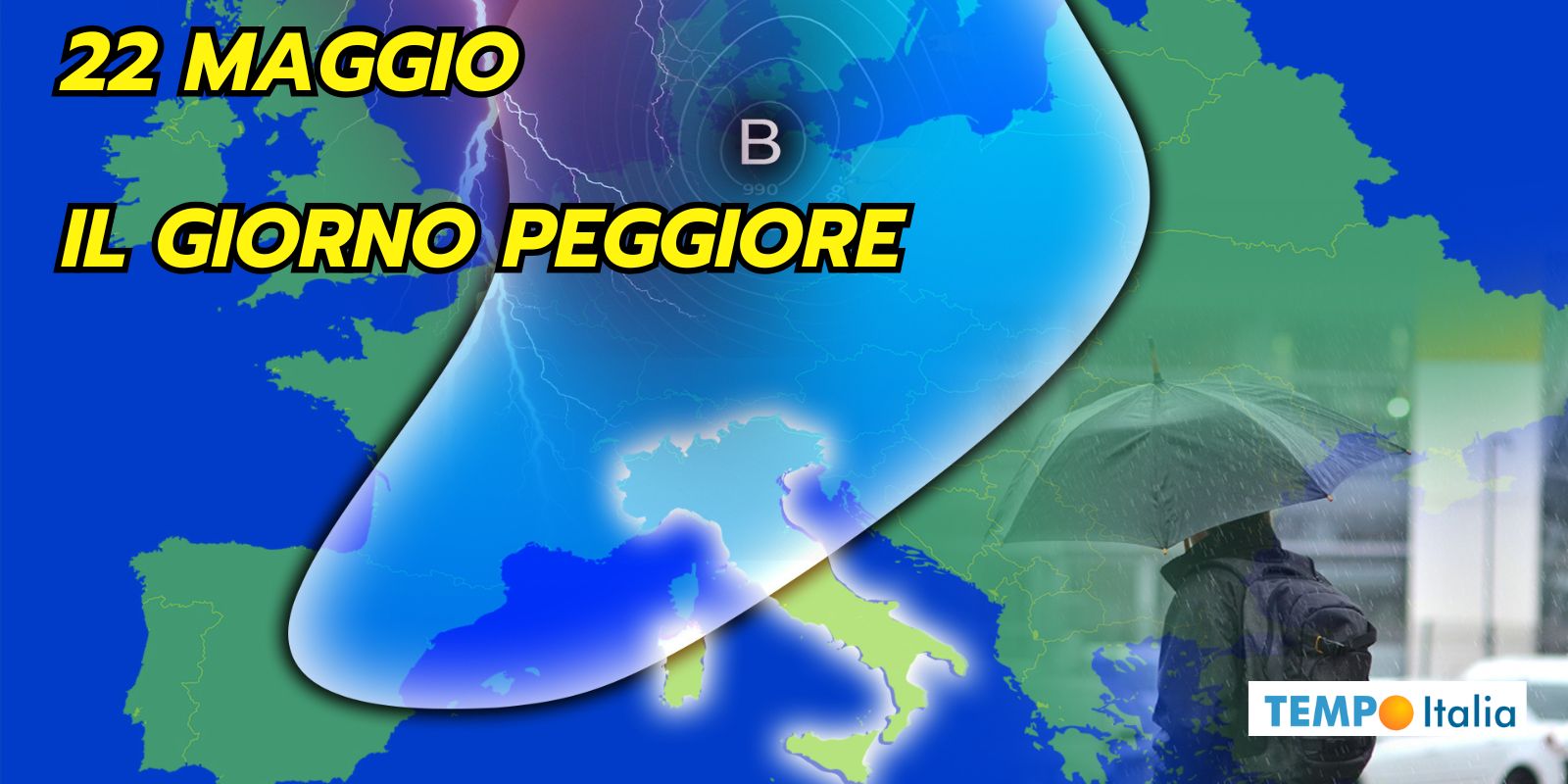 Meteo in subbuglio: temporali, grandinate e il ritorno della NEVE a queste quote