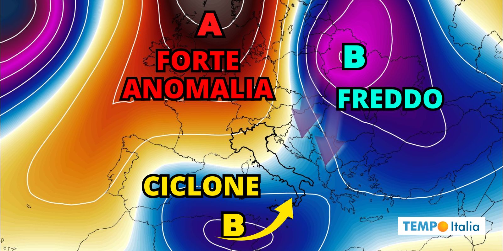Meteo: la breve tregua del Weekend, a metà settimana nuovo CICLONE SHOCK