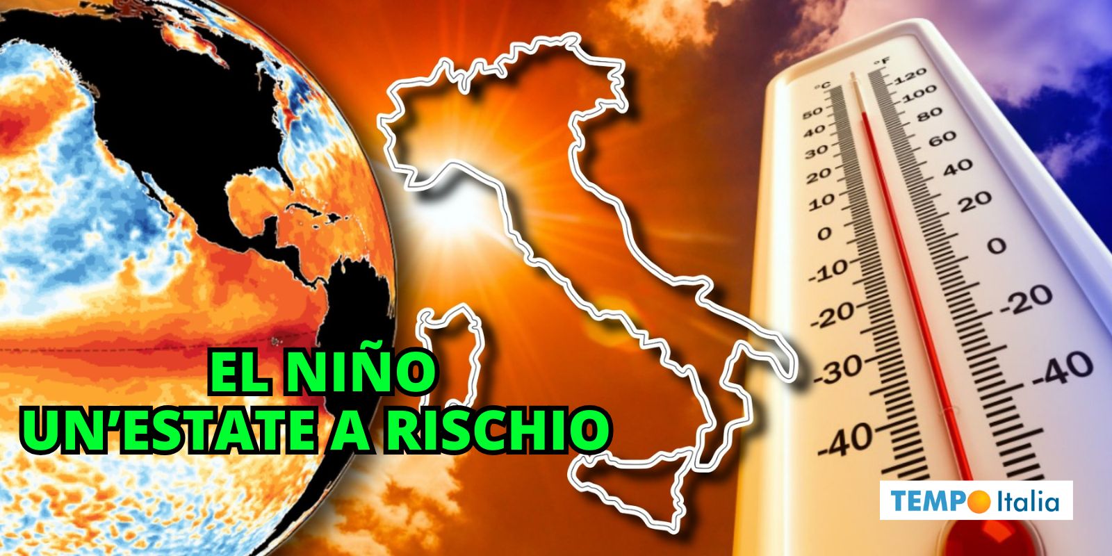 Meteo ESTATE 2025: ci si  mette anche il Niño, aumenta la preoccupazione