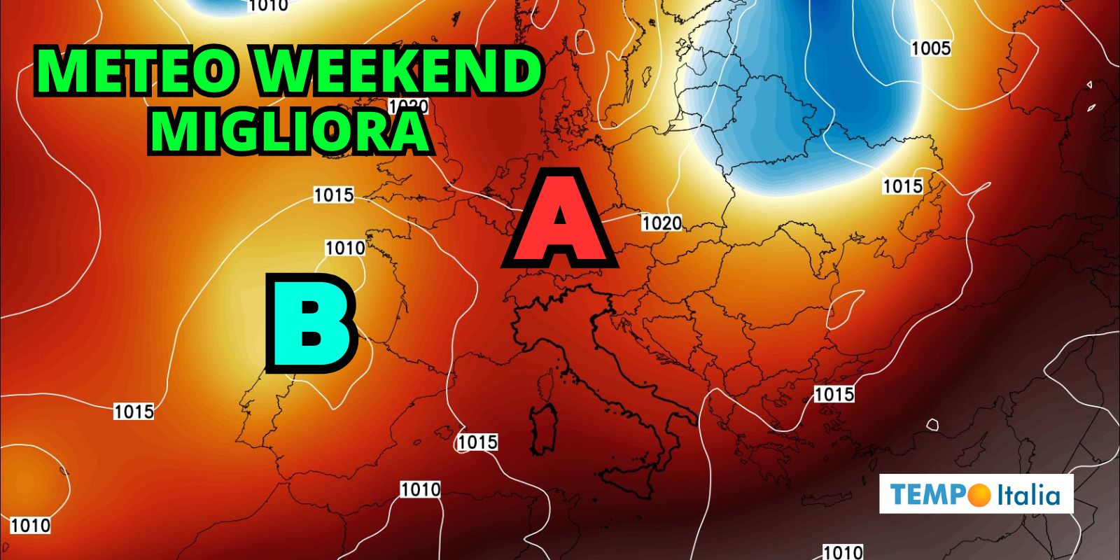 Weekend: più ANTICICLONE e meno temporali, ma il Meteo ha altre brutte sorprese