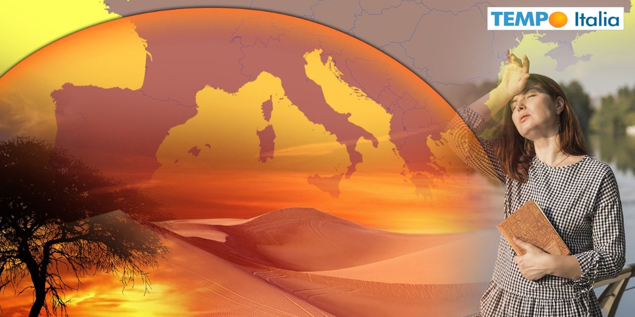 Anticiclone africano con aria dal Sahara