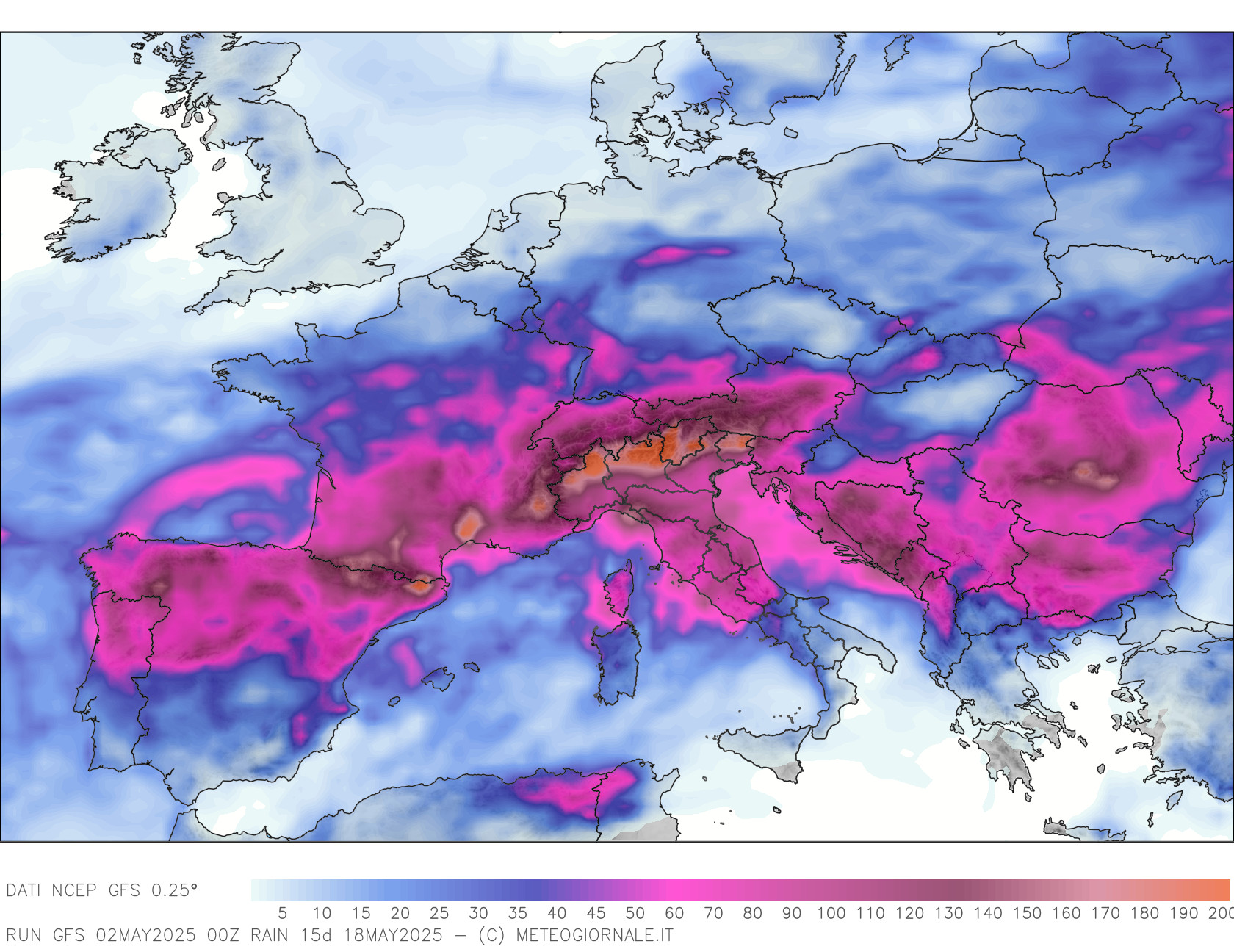 Piogge stupefacenti nei prossimi giorni. Meteo stravolto da Domenica