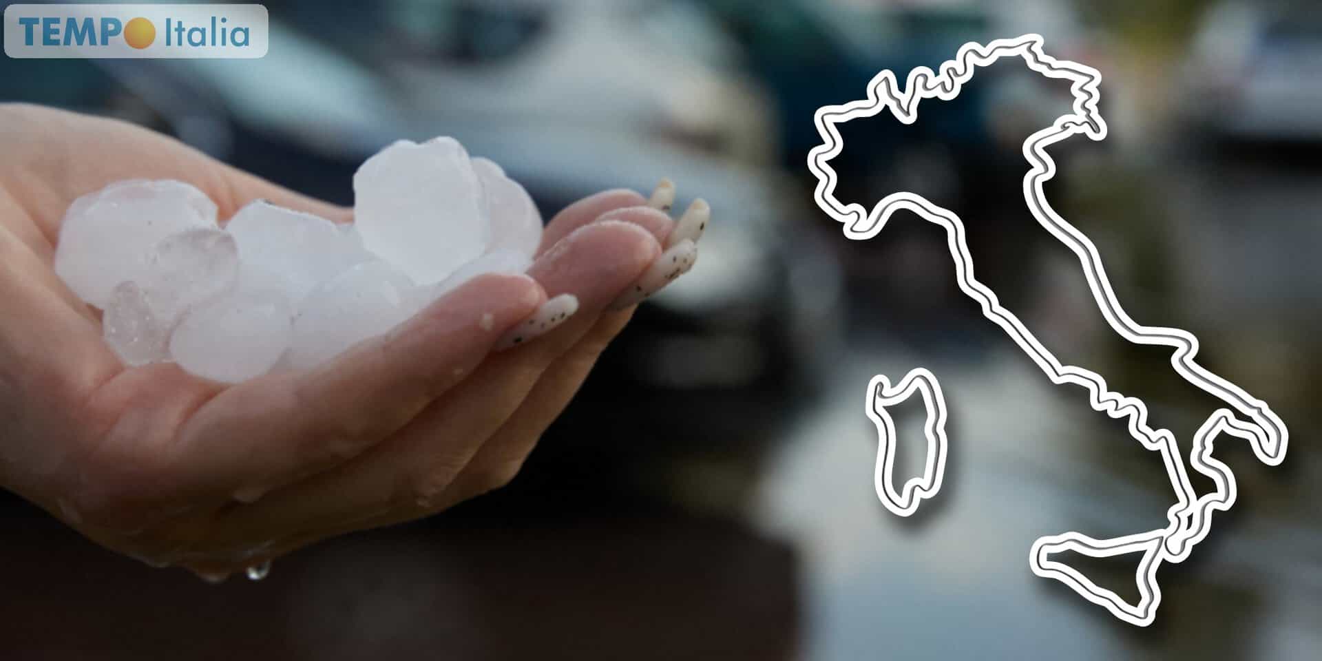 Meteo estremo in Italia, grandine gigante sempre più diffusa