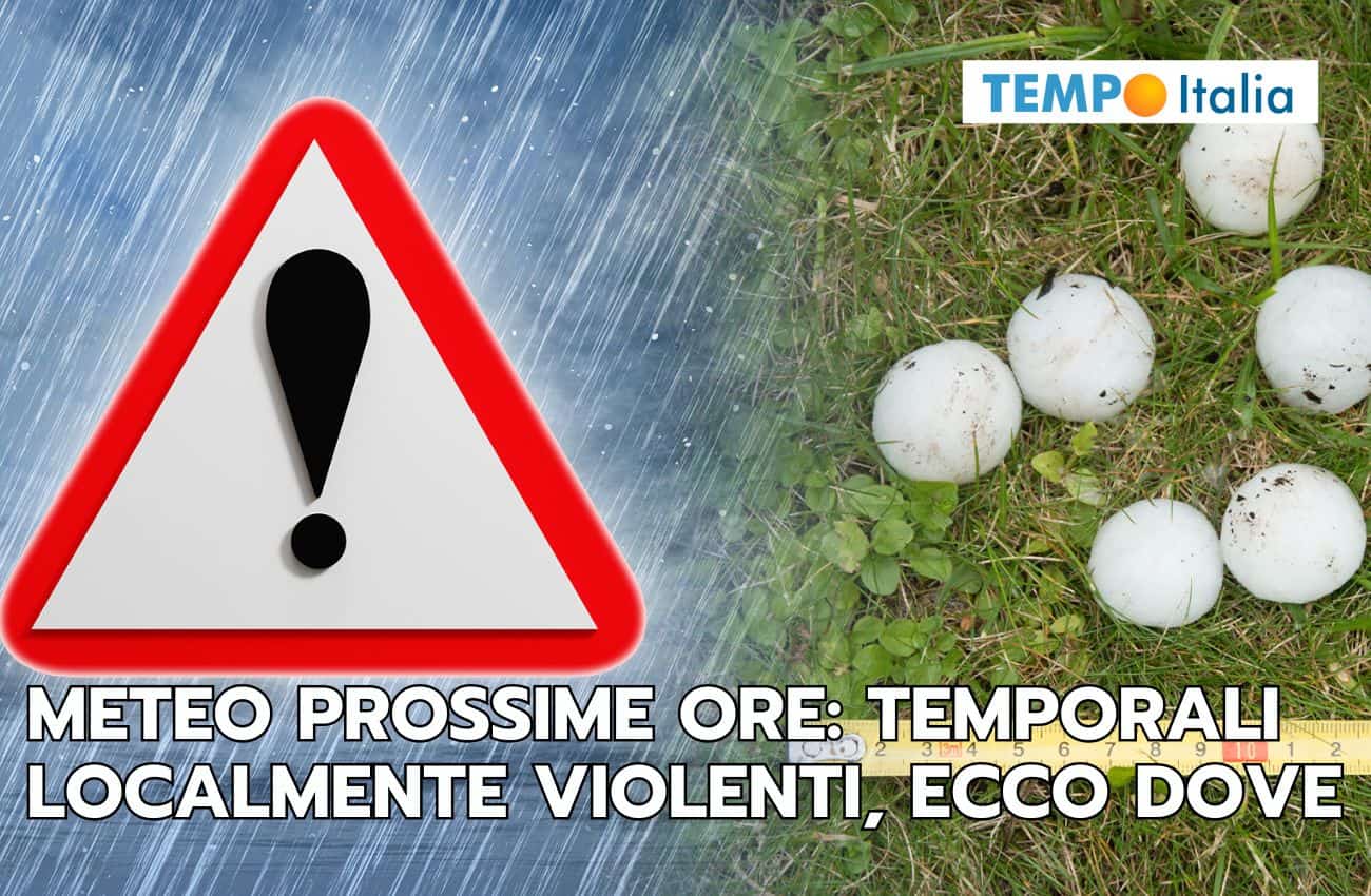 Meteo prossime ore: temporali localmente intensi a spasso per il Nord Italia, le aree a rischio