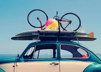 Vintage Summer holiday road trip vacation, Travel concept with copy space