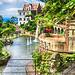 Vista panoramica del giardino tropicale di Monte Palace, Funchal, isola di Madeira, Portogallo