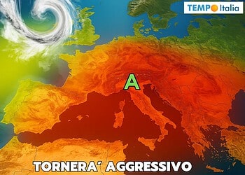 La seconda estate vedrà di nuovo l'alta pressione africana.