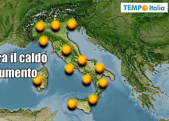 Previsioni meteo 10 agosto 2025