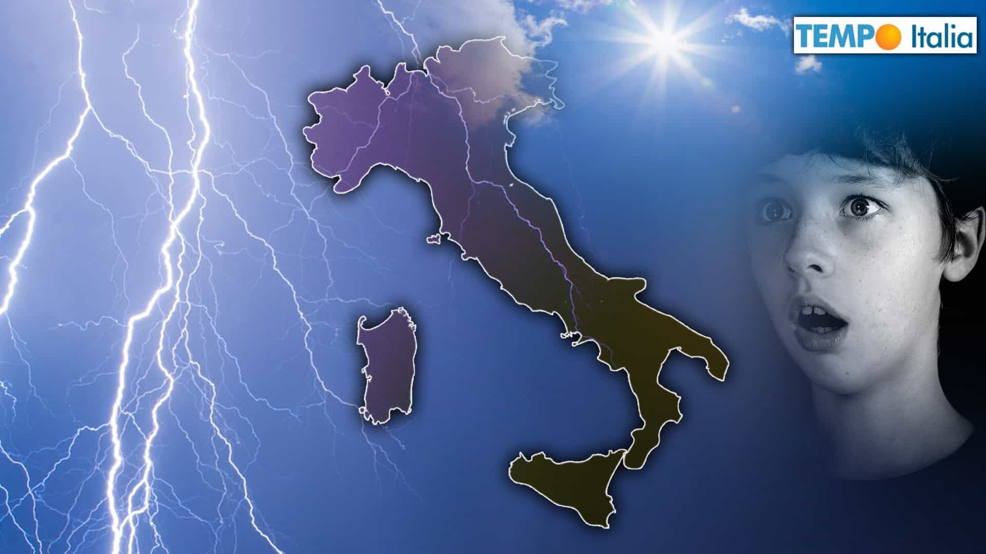 Weekend di pioggia e temporali: ecco le regioni più colpite