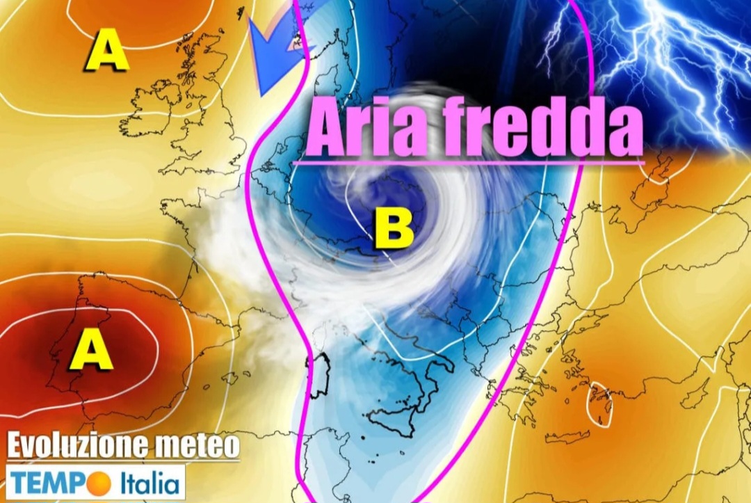Meteo vortice ciclonico