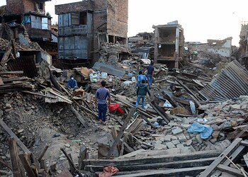 Nepal, immagini del devastante terremoto.