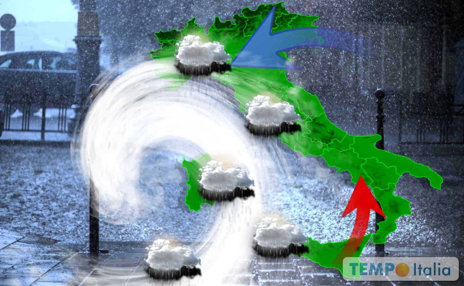 Meteo: 7-10 Novembre, due perturbazioni in arrivo, intenso MALTEMPO in queste regioni