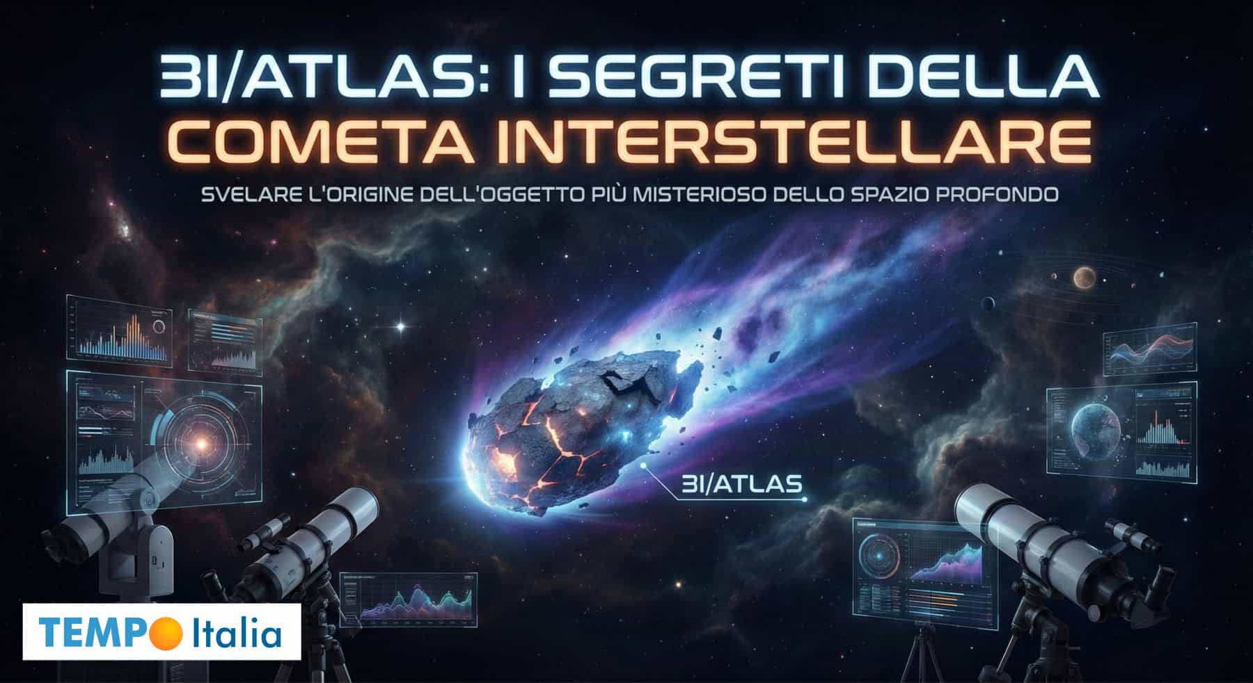 Svelate le misure di 3I/ATLAS: i segreti della cometa interstellare