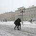 Bora e neve a Trieste, immagini di repertorio.