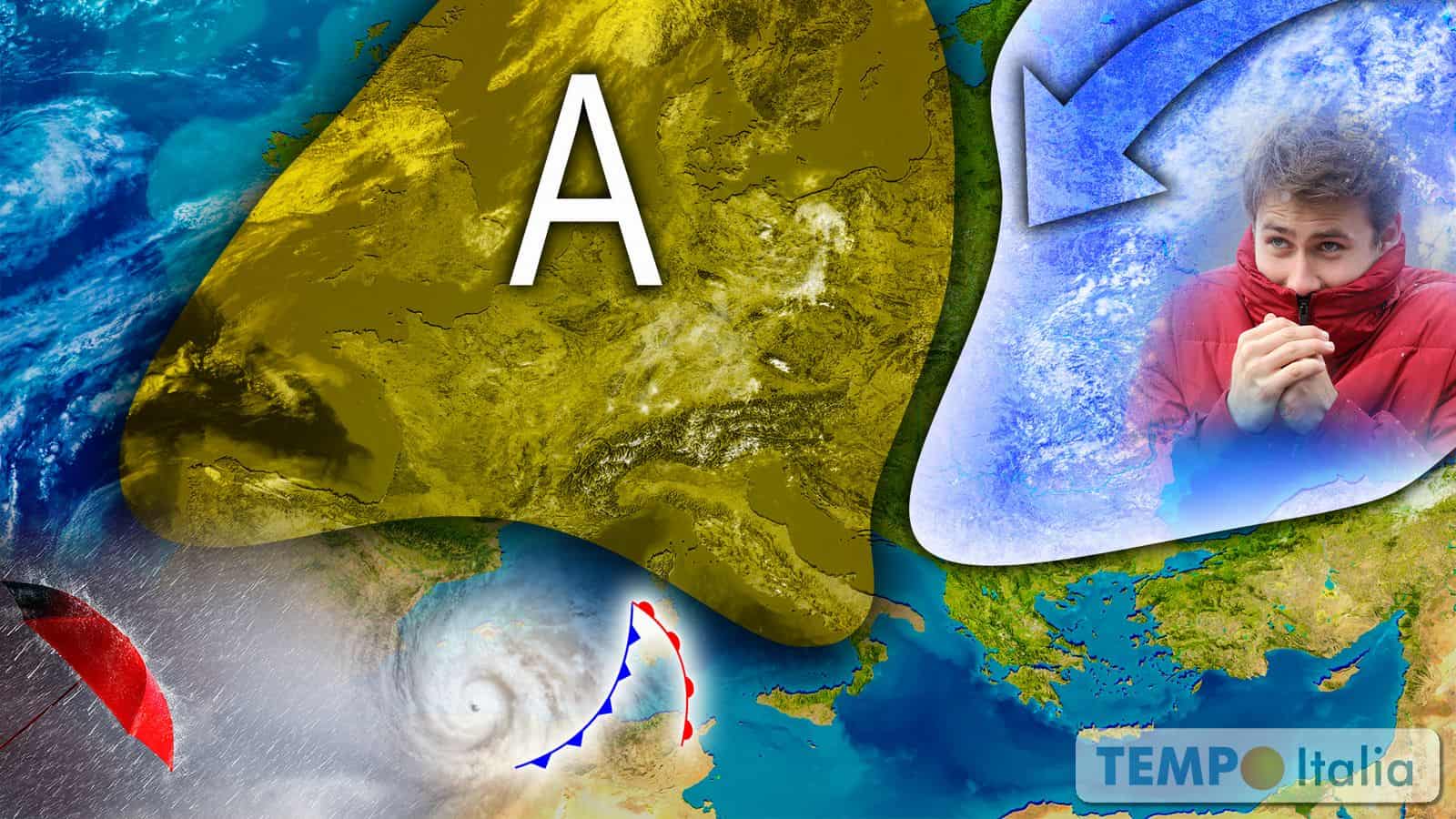 Meteo: alta pressione in declino, primo segnale del ritorno dell’Inverno