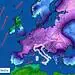 Ondata di freddo in Europa, simulazione.