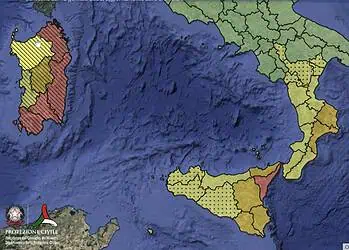 Allerta Meteo della Protezione Civile.