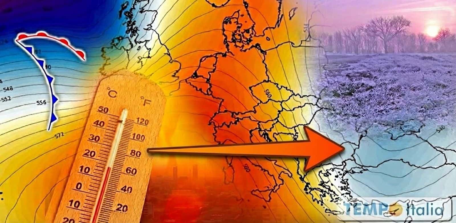 L’anticiclone ribalta il meteo della prossima settimana, gelo in allontanamento