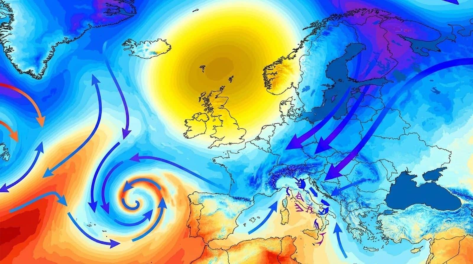 Il blocco scandinavo e l’offensiva del freddo: Italia coinvolta fino a metà Febbraio