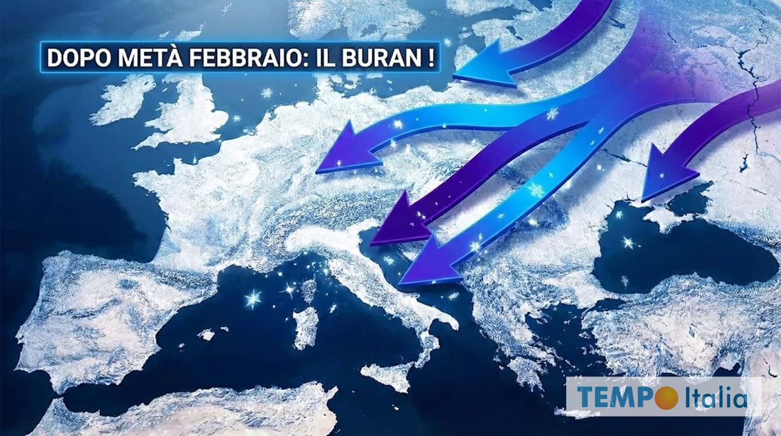 Meteo, l’Incognita BURAN a fine Febbraio: scenari di neve eccezionale all’orizzonte
