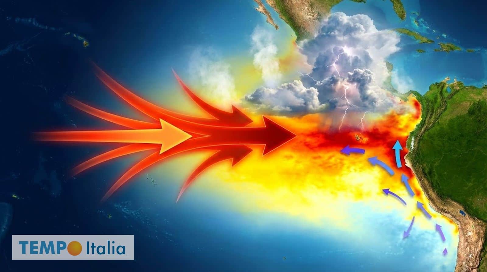 Meteo estremo nel Pacifico: El Niño si risveglia e minaccia l’estate 2026