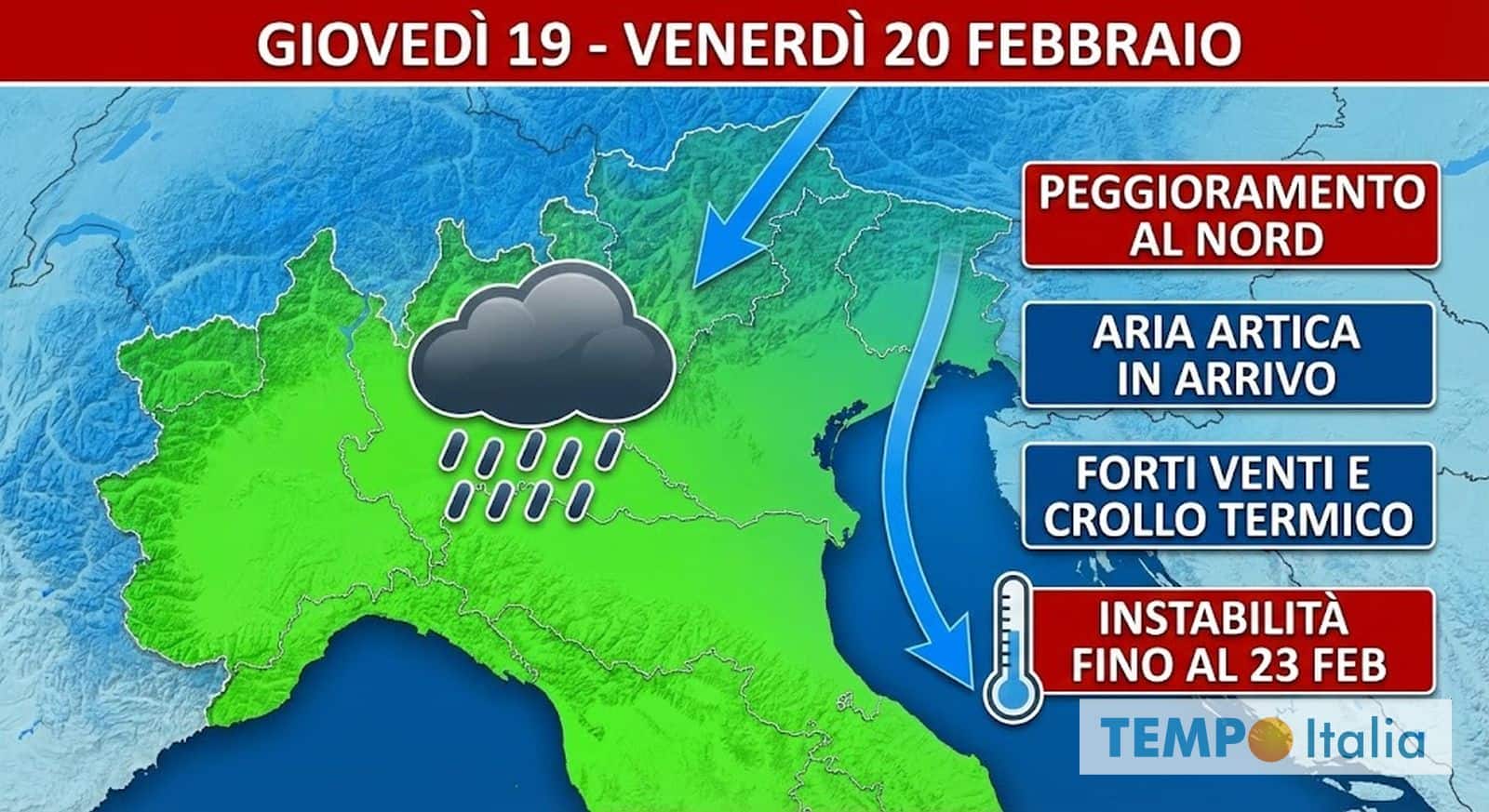 Meteo, i cicloni travolgono l’Europa: Italia ancora bersaglio di piogge e tempeste