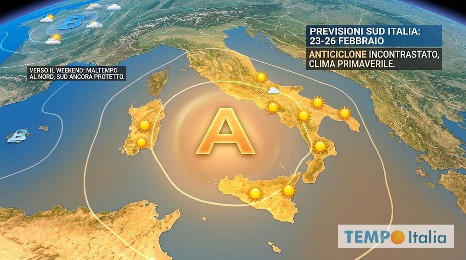 Sud Italia: finalmente tanto SOLE e PIOGGE STOP! Le previsioni per città