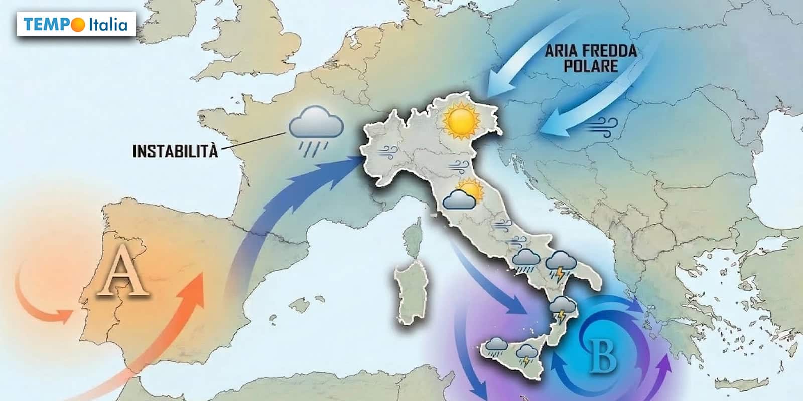 Svolta Meteo: l’Anticiclone lascia l’Italia tra Piogge e Freddo pungente