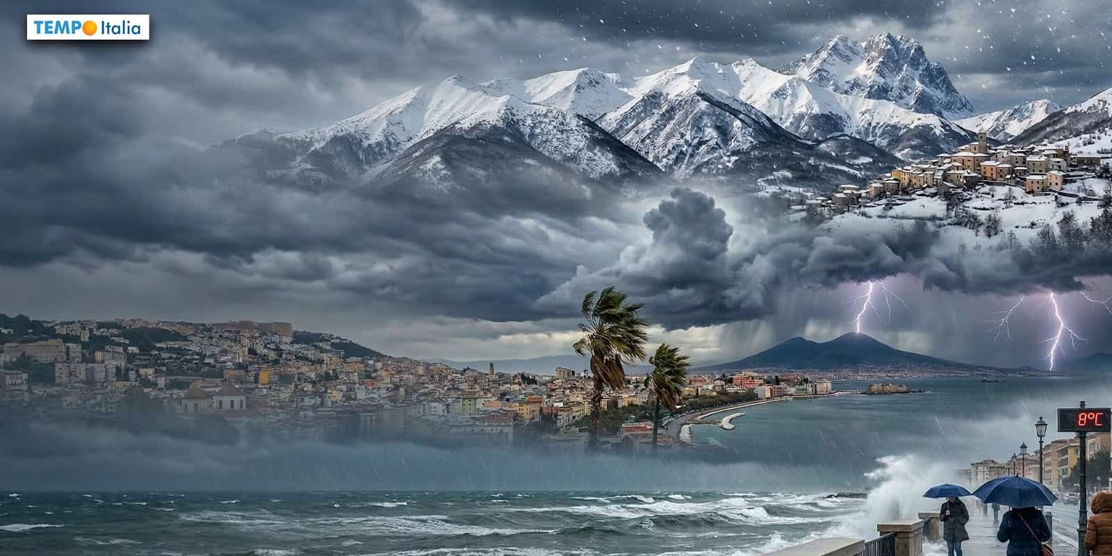Marzo chiude col botto: l’Equinozio di Primavera porta NEVE e forti Temporali
