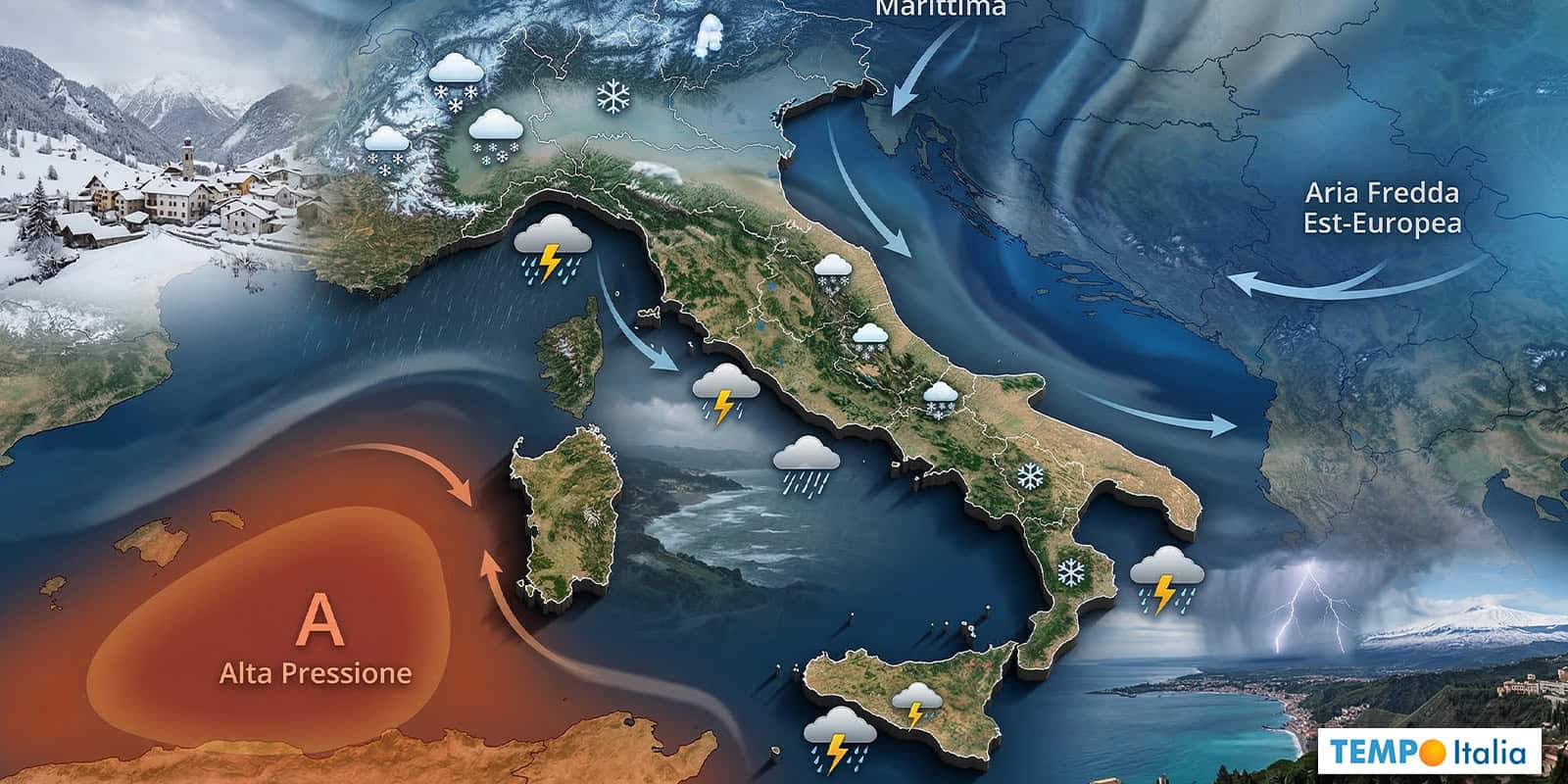 Il Meteo cambia volto: Freddo Polare in arrivo e NEVE fin quasi in pianura