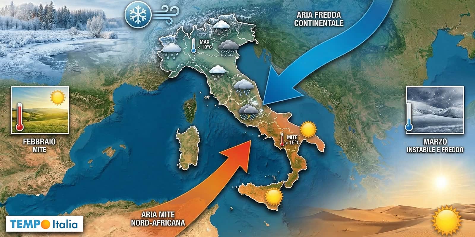 Meteo Marzo sorprende: atteso più FREDDO di Febbraio