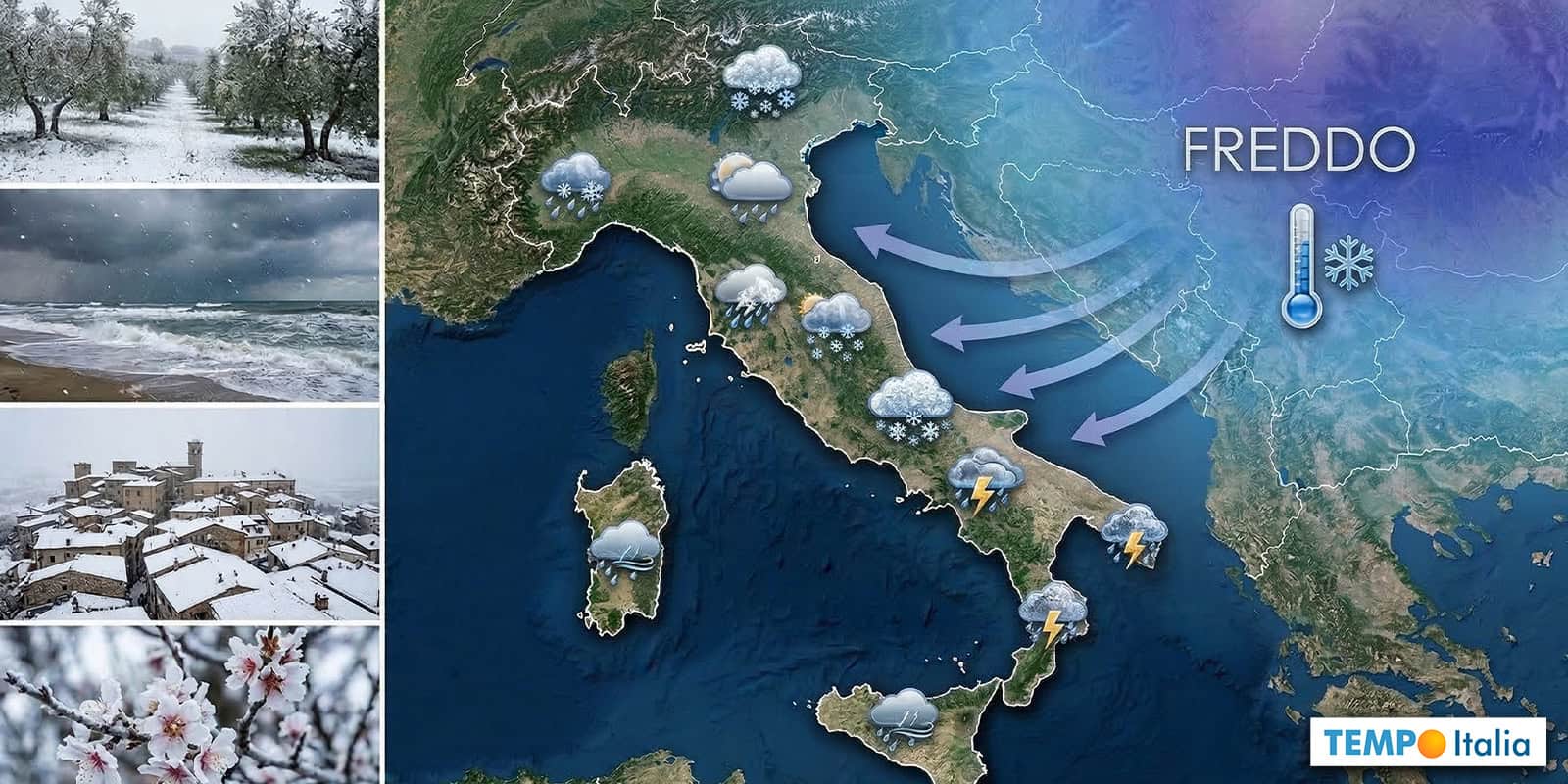 METEO fine Marzo: l’aria Polare torna protagonista con un colpo di coda FREDDO