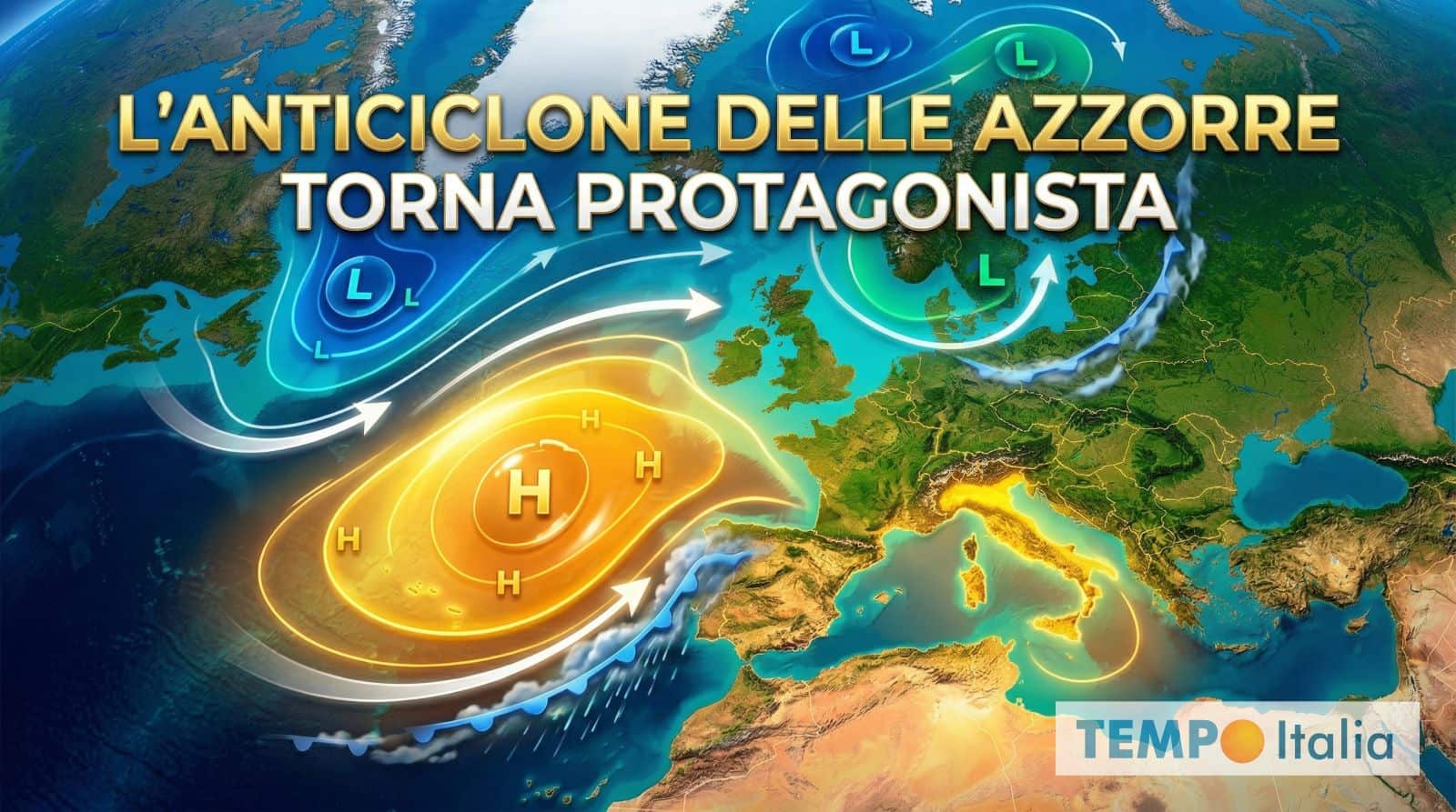 Pasqua sotto l’anticiclone delle Azzorre: arrivano il sole e i primi 20°C