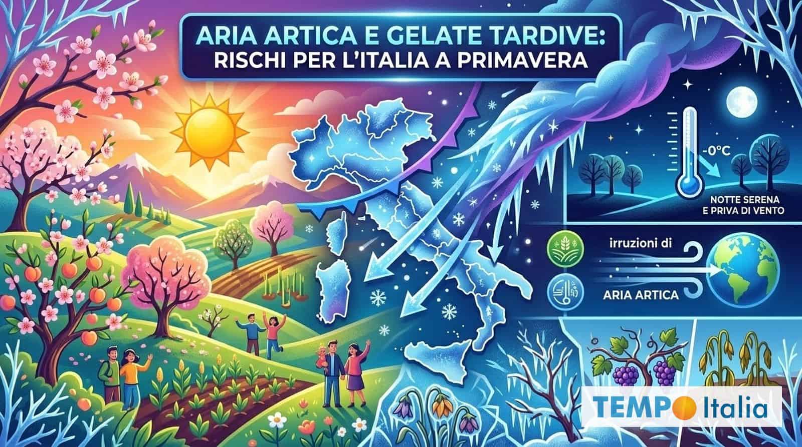 Rottura del bel tempo di Primavera: il gelo improvviso