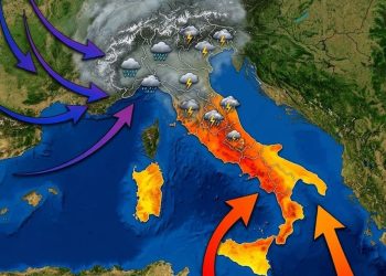 Cambia tutto lo scenario e tornano le perturbazioni dall'Atlantico