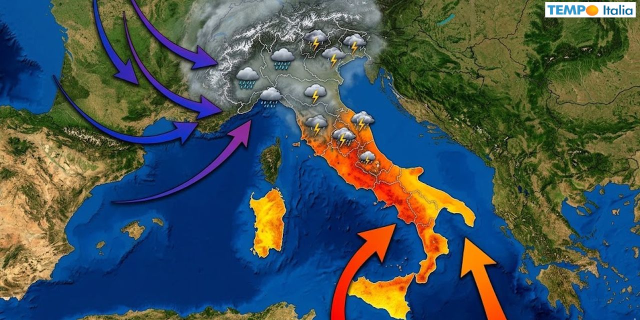Cambia tutto lo scenario e tornano le perturbazioni dall'Atlantico